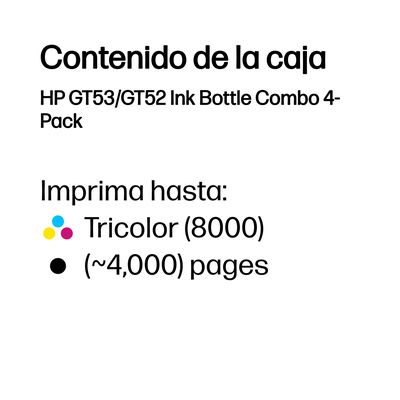 Tinta HP GT52/GT53
