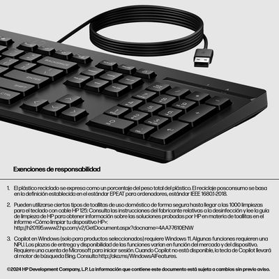 Teclado HP AY2Y7AA#ABM